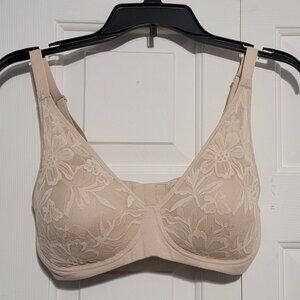 Bali Breathe Wireless T-Shirt Bra, Small, Almond